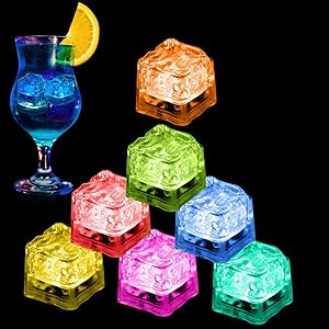 LED light up ice cubes for halloween cocktails
