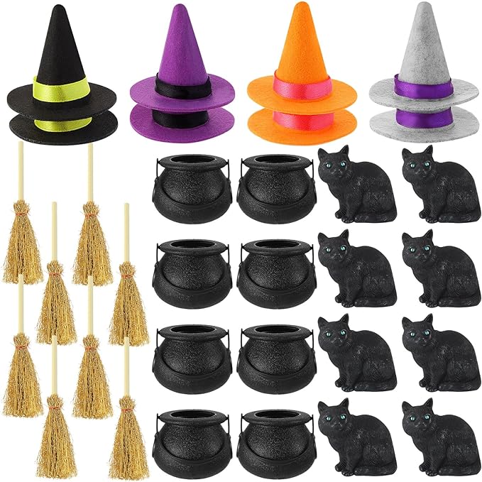 mini witch hat halloween decorations