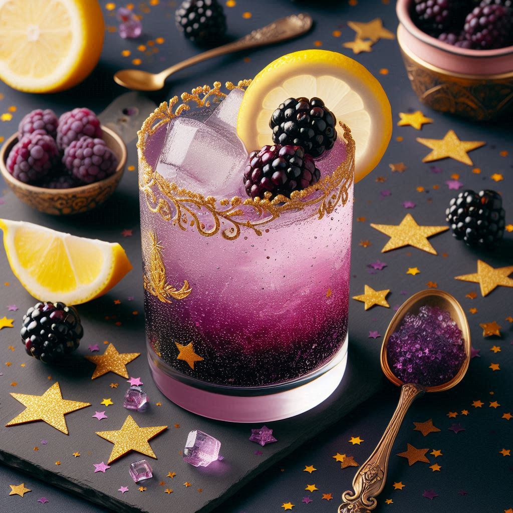 midnight harvest mocktail inspired by Disney's Cinderella