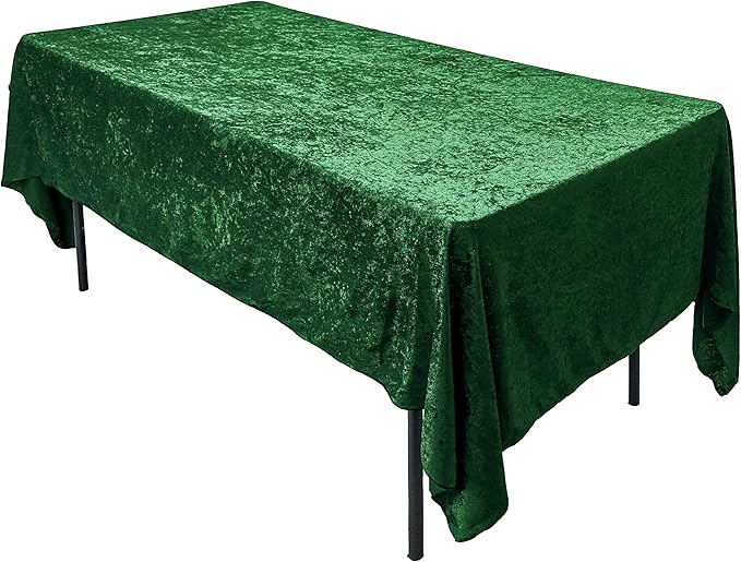 green velvet tablecloth for thanksgiving dinner