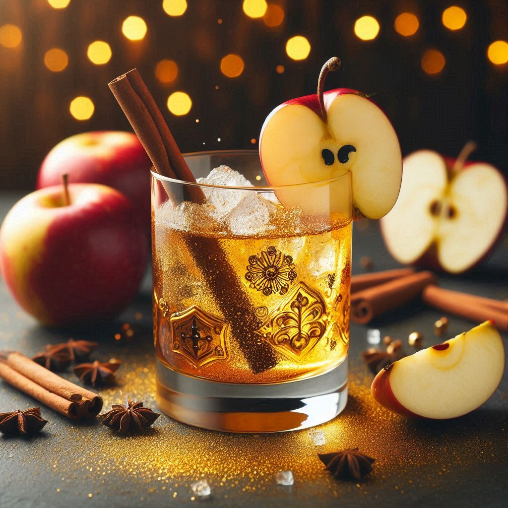 Whiskey apple cider thanksgiving cocktail recipe inspired by Snow White