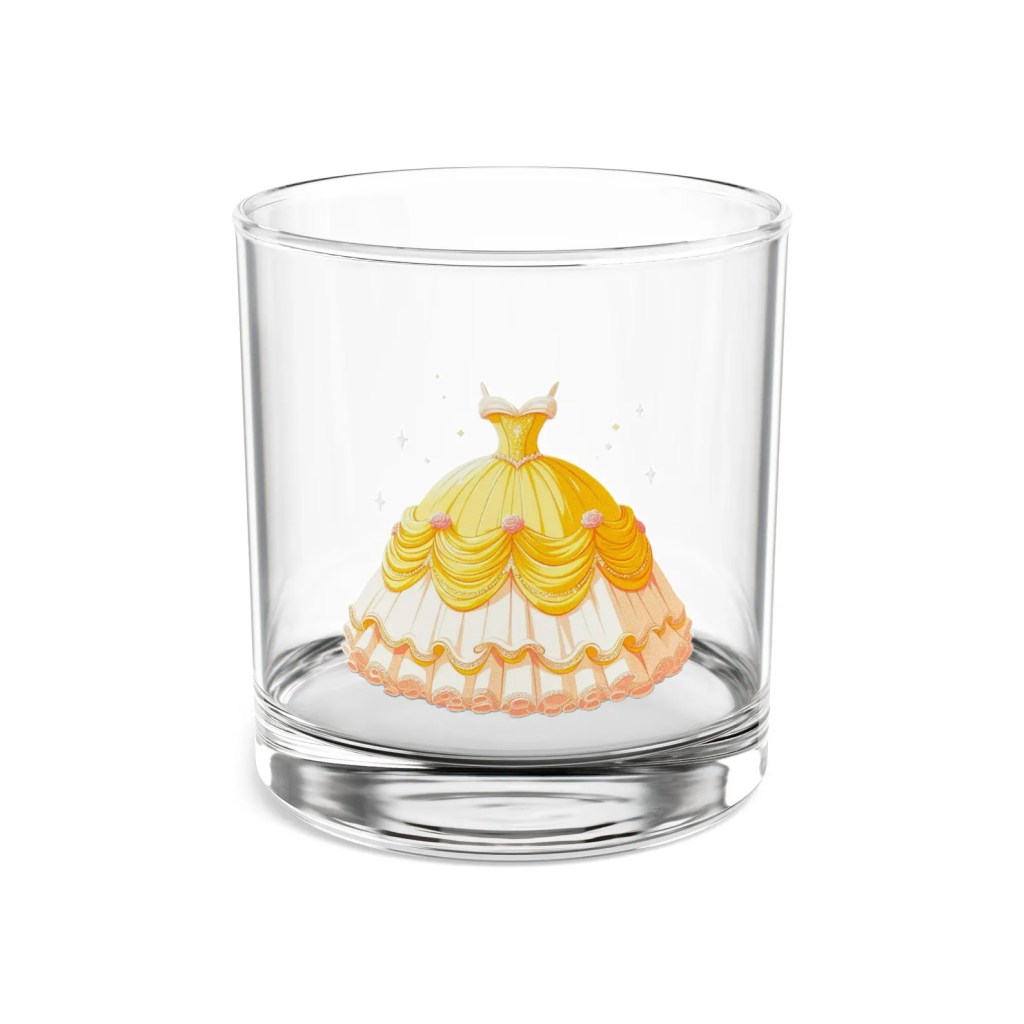belle dress glassware