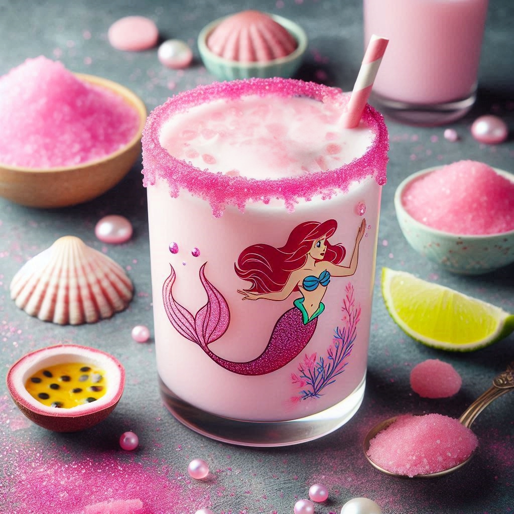 creamy pink cocktail for valentine's day