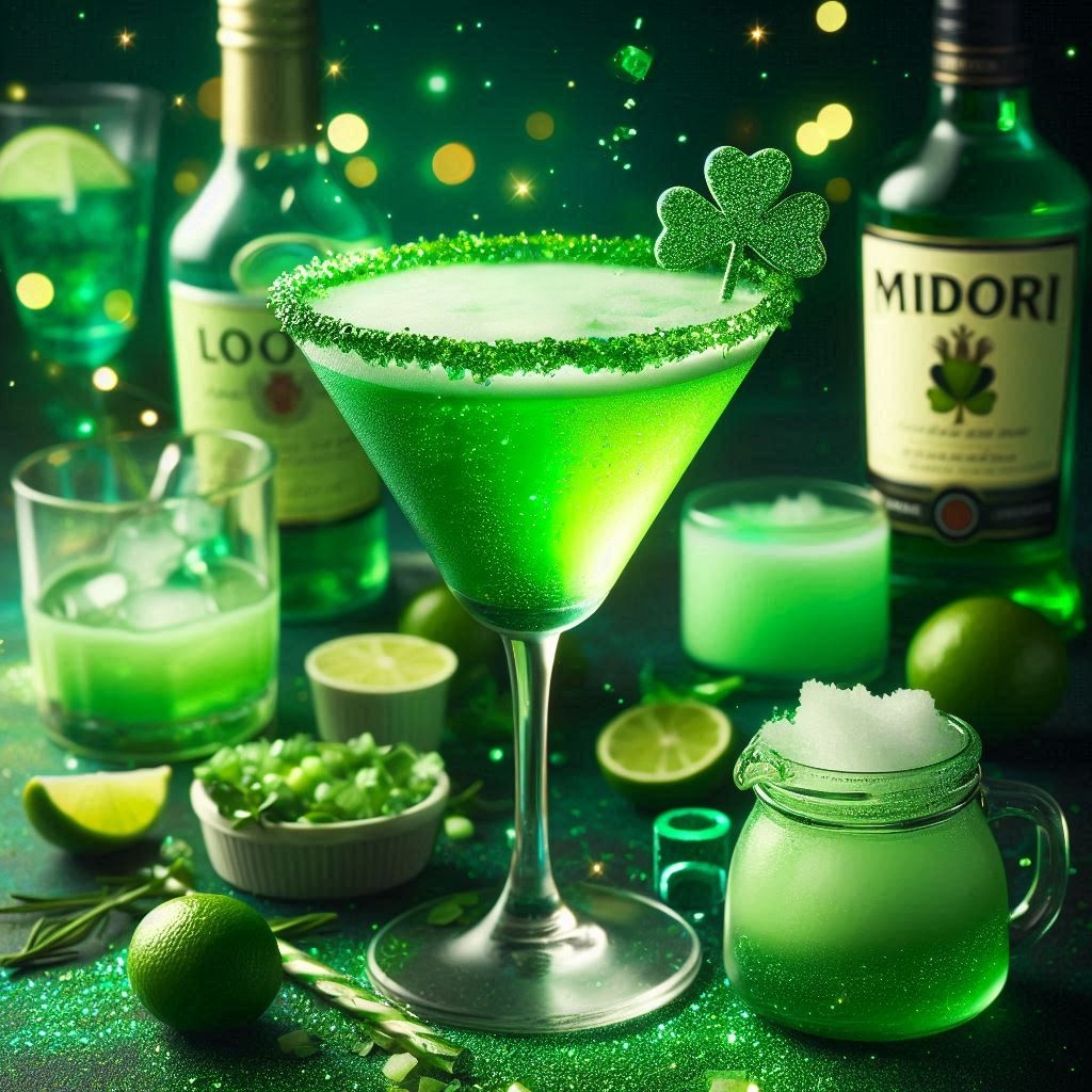 green martini for st. patrick's day