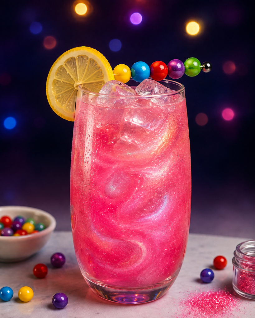 Inside out inspired cocktail pink cocktail raspberry vodka